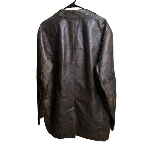 HUGO BOSS 100% Schweineleder Pigskin Cazer Jacket Walnut Brown - Picture 2 of 6